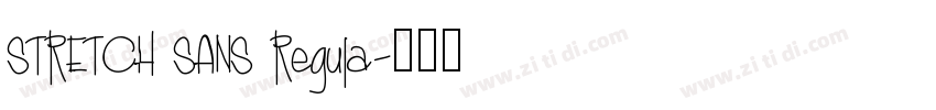 STRETCH SANS Regula字体转换